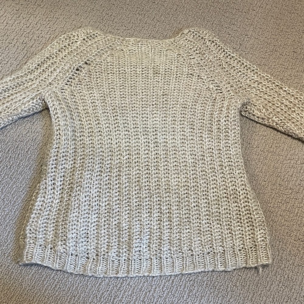Elegant Women’s Knit Sweater in Mint w/ Sequins by Knitted & Knotted - Picture 5 of 6